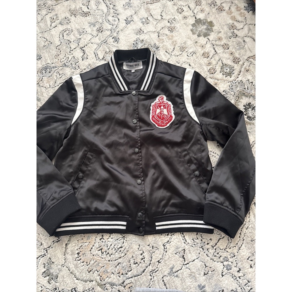 Delta Sigma Theta Sorority Warm-Up Jacket Windbreaker  Large Fashionably Greek